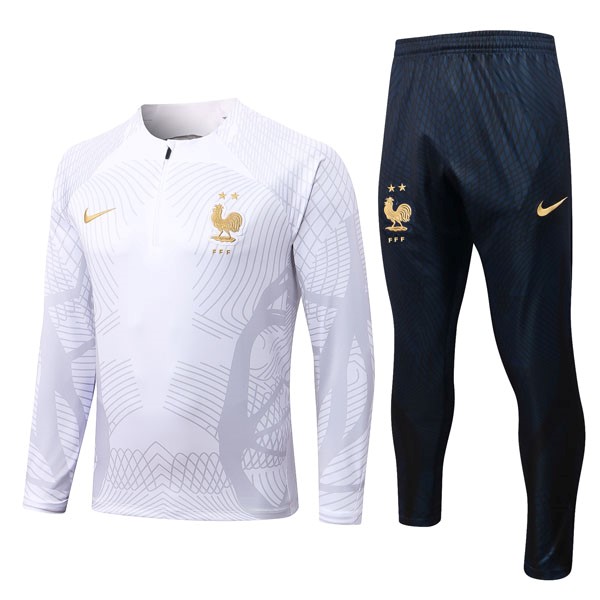 Trainings-Sweatshirt Frankreich 2023 Weiß 1
